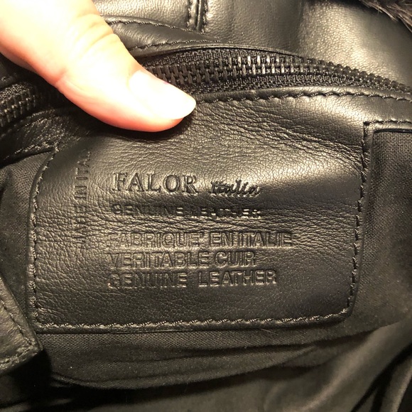 NWT Falor Italia Genuine Leather and Mink Fur Purse - Picture 6 of 6